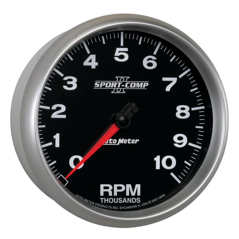 Autometer Sport-Comp II 5 inch 0-10000 RPM In Dash Tachometer AutoMeter Gauges