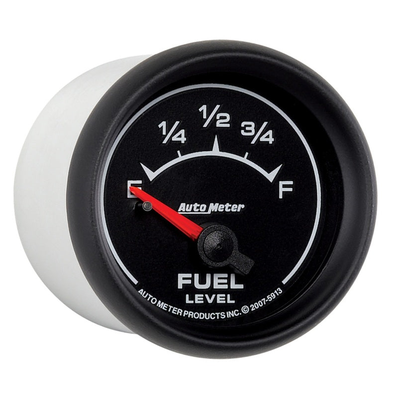 AutoMeter Gauge Fuel Level 2-1/16in. 0 Ohm(e) to 90 Ohm(f) Elec Es AutoMeter Gauges