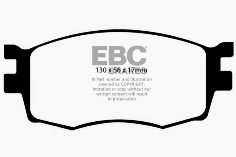 EBC 06-11 Hyundai Accent 1.6 Redstuff Front Brake Pads