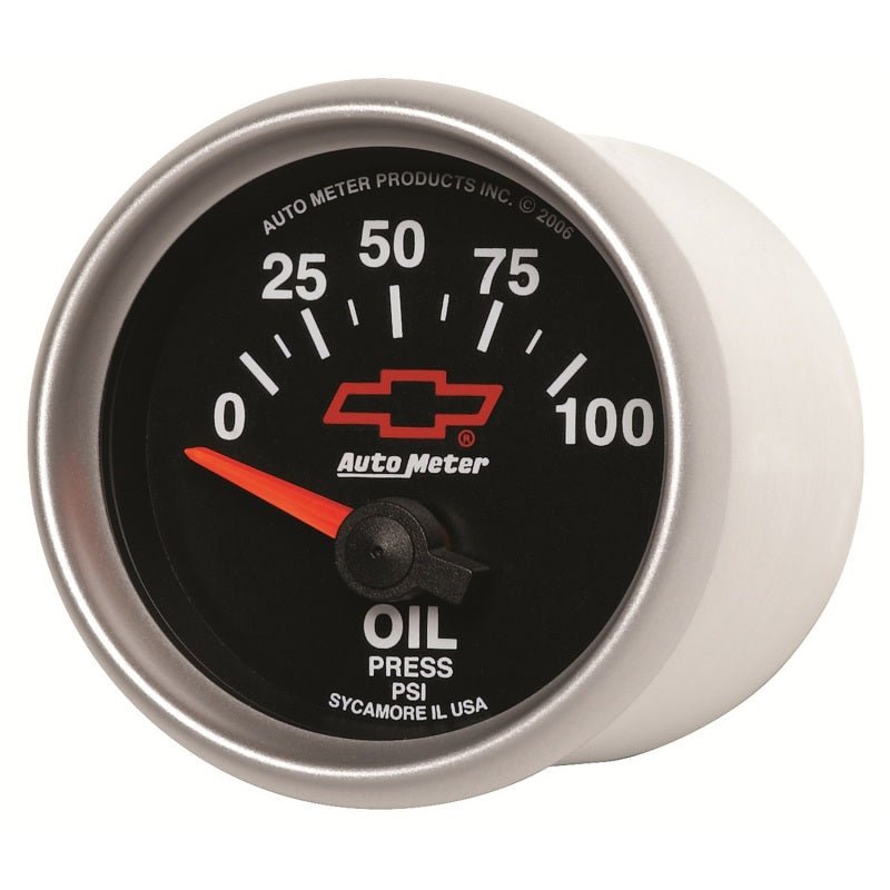 Autometer Oil Pressure 2-1/16, 0-100 PSI - Red Bowtie AutoMeter Gauges