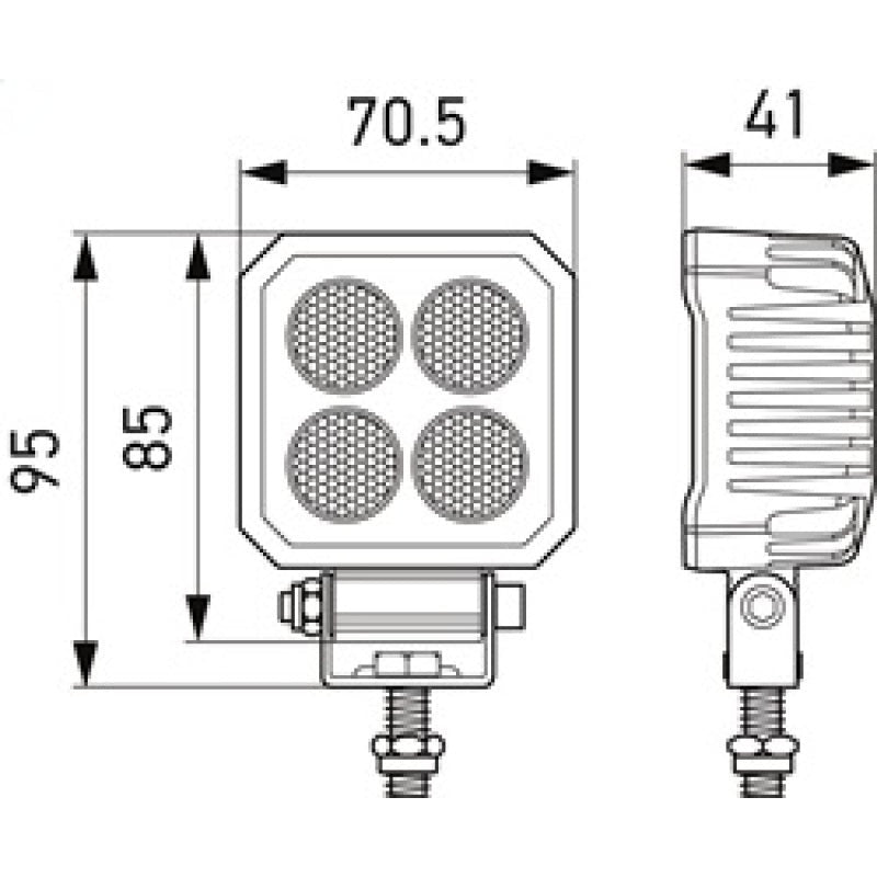 Hella ValueFit LED Work Light TS1700 LED MV CR LT Hella Work Lights