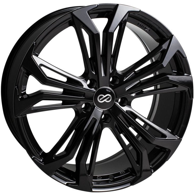 Enkei Vortex 5 Wheel 18x8 40mm Offset 5x110 72.6mm Bore - Black Enkei Wheels - Cast