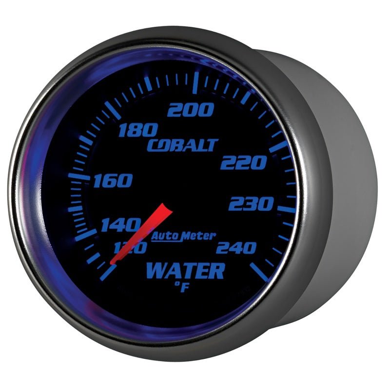 Autometer Cobalt 66mm 120-240 Degree F Mechanical Water Temperature Gauge AutoMeter Gauges