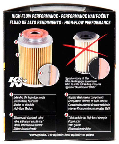 K&N Oil Filter OIL FILTER; AUTOMOTIVE