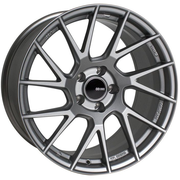 Enkei TM7 17x8.0 5x114.3 45mm Offset 72.6mm Bore Gloss Black Wheel Enkei Wheels - Cast