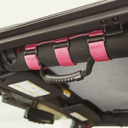 Rugged Ridge Ultimate Grab Handles Pink 55-20 CJ/Jeep Wrangler /JT Rugged Ridge Dash & Interior Trim