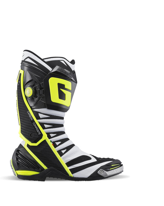 Gaerne GP 1 Evo Boot White/Black/Yellow Size - 10
