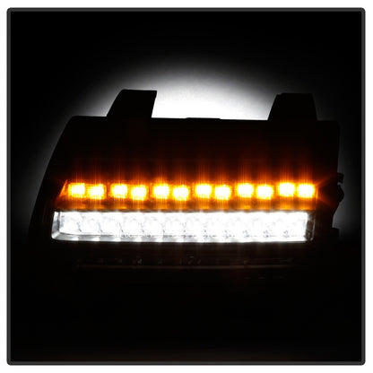 Spyder Jeep Wrangler 2018-2019 ( LED Model Only) LED Front Bumper Lights - Sequential Signal - Black