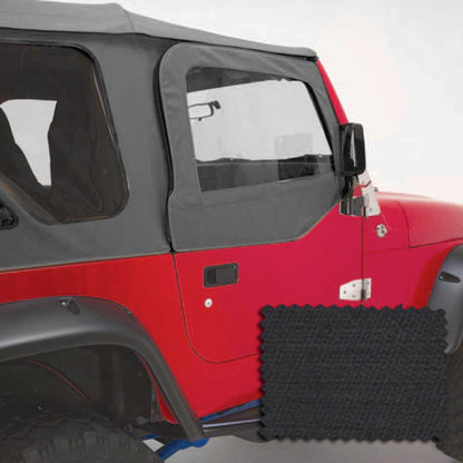 Rugged Ridge Upper Soft Door Kit Black Diamond 97-06 Jeep Wrangler Rugged Ridge Doors