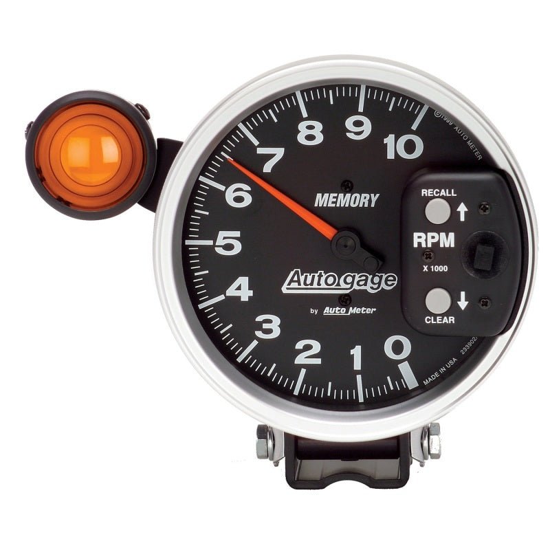 Autometer 5 inch 10K RPM w/ Monster Shift Lite / Memory Pedestal Tachometer AutoMeter Gauges