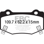 EBC 14+ Chevrolet Corvette Stingray (C7) 6.2 Bluestuff Rear Brake Pads EBC Brake Pads - Racing