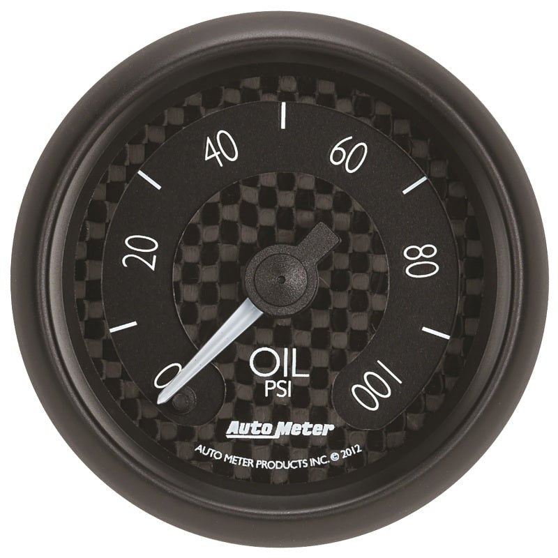 Autometer GT Series 52mm Full Sweep Electronic 0-100 PSI Oil Pressure Gauge AutoMeter Gauges