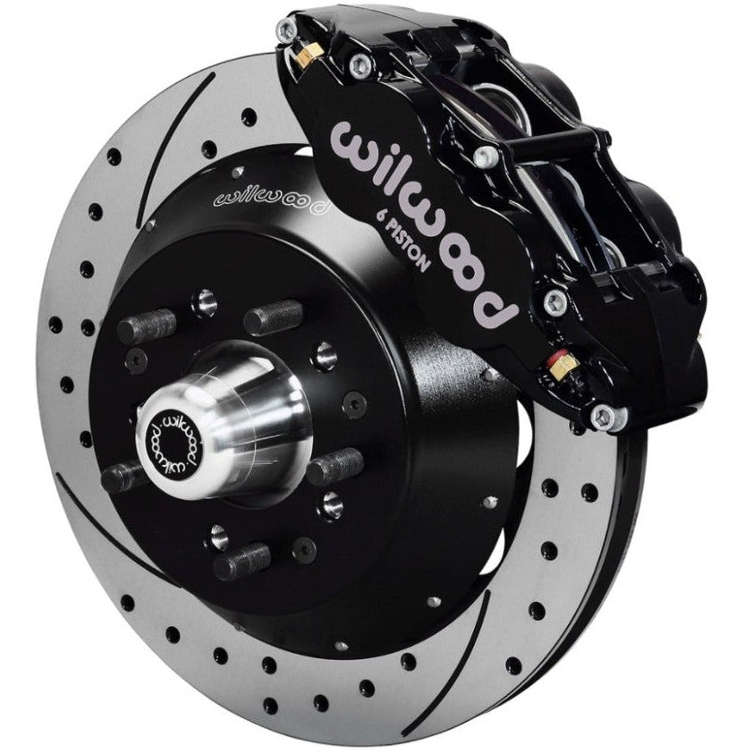 Wilwood Narrow Superlite 6R Dust-Seal Big Brake Front Brake Kit 14in. Drilled w/ Wilwood Pro Spindle Wilwood Big Brake Kits