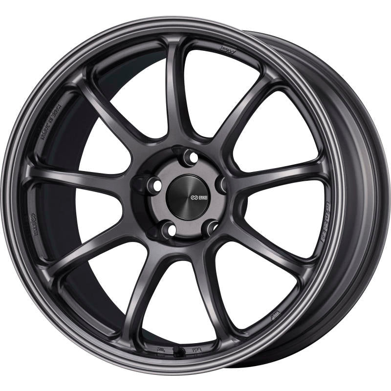 Enkei PF09 18x9.5 5x114.3 40mm Offset 75mm Bore Dark Silver Wheel Enkei Wheels - Cast