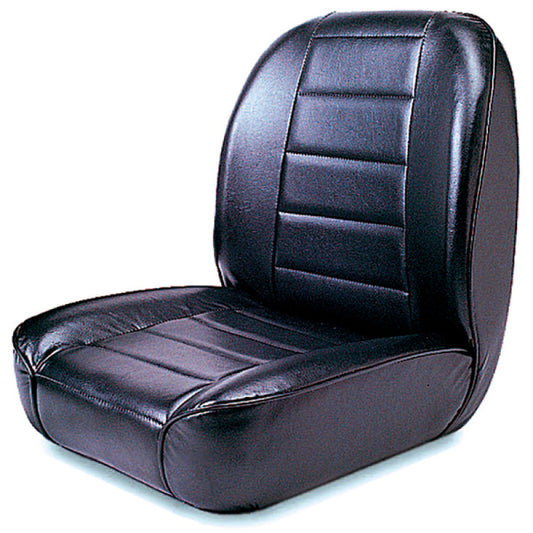 Rugged Ridge Low-Back Front Seat Non-Recline Black 55-86 CJ Rugged Ridge Seat Brackets & Frames