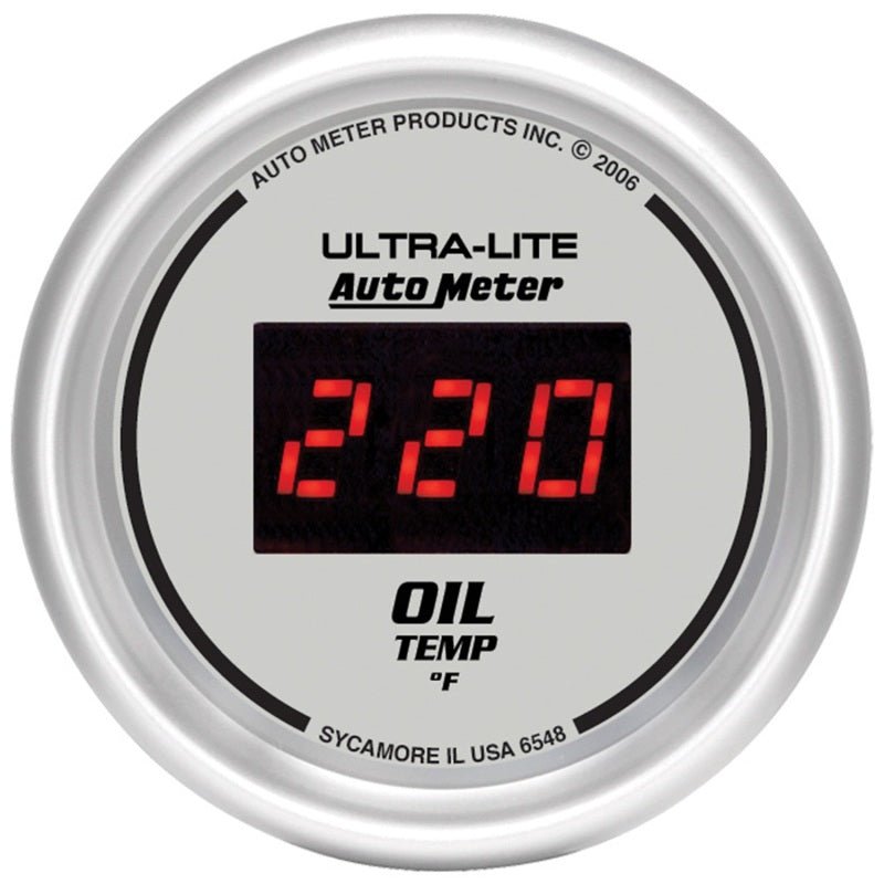 Autometer Ultra-Lite 52MM 0-340 Deg F Digital Oil Temperature AutoMeter Gauges