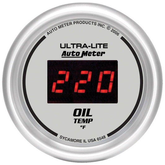 Autometer Ultra-Lite 52MM 0-340 Deg F Digital Oil Temperature AutoMeter Gauges