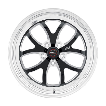 Weld S76 15x9.33 / 5x4.75 BP / 4.5in. BS Black Wheel (Low Pad) - Non-Beadlock