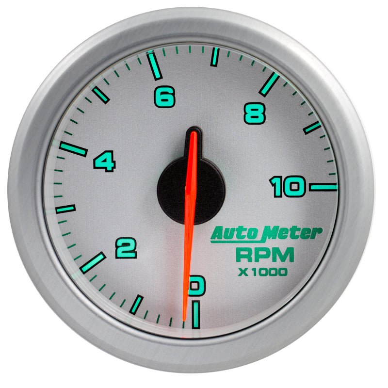 Autometer Airdrive 2-1/6in Tachometer Gauge 0-10K RMP - Silver AutoMeter Gauges