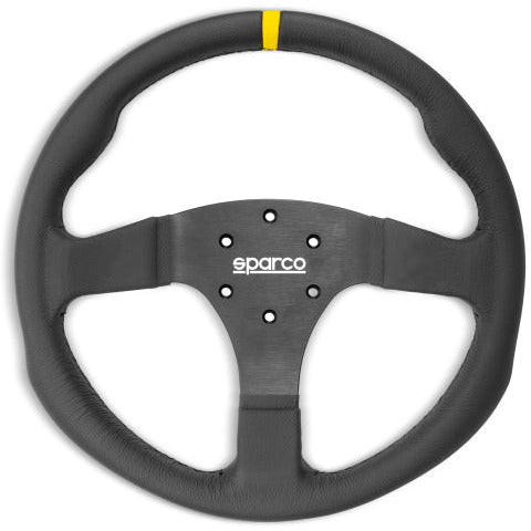 Sparco Steering Wheel R350B Leather w/ Button SPARCO Steering Wheels