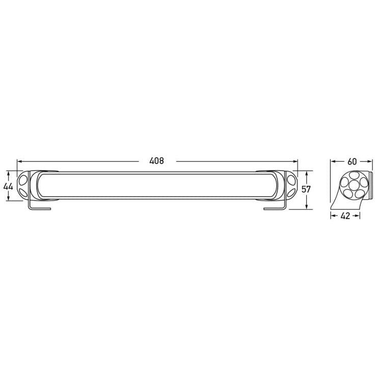 Hella LED Lamp Light Bar 9-34V 350/16in WIDE MV Hella Light Bars & Cubes