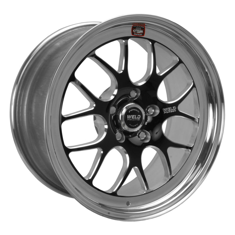 Weld S77 18x10 / 5x4.75 BP / 6.1in. BS Black Wheel (High Pad) - Non-Beadlock Weld Wheels - Forged