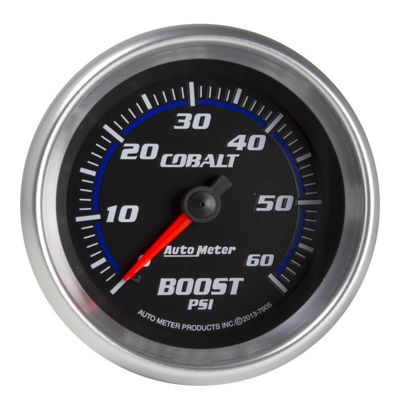 Autometer Cobalt 2-5/8in Mechanical Boost Gauge 60 PSI AutoMeter Gauges