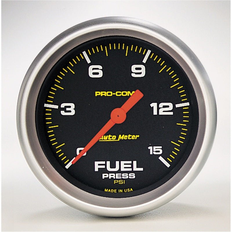 Autometer Pro-Comp Digital Stepper Motor 2-5/8in 0-15 PSI Fuel Pressure Gauge AutoMeter Gauges