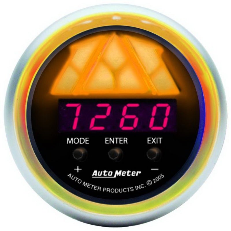 Autometer Sport-Comp 52mm 0-15k RPM Digital Pro Shift System Shift Light Level 1 AutoMeter Gauges