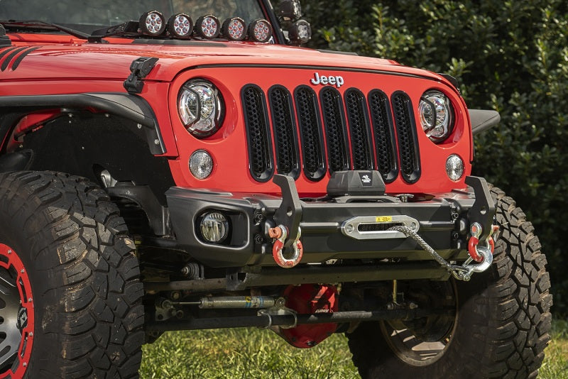 Rugged Ridge 07-18 Jeep Wrangler JK Arcus Front Bumper Set w/Tray & Hooks Rugged Ridge Bumpers - Steel