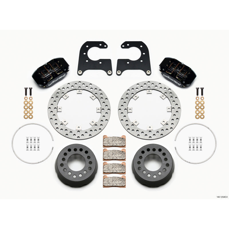 Wilwood Dynapro Lug Mount Single Rear Dynamic Kit SA Drilled 58-64 Olds/Pont 1/2in Studs Wilwood Big Brake Kits