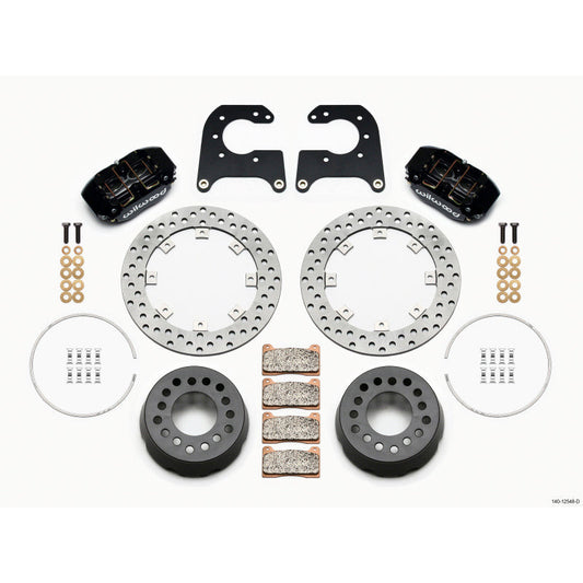 Wilwood Dynapro Lug Mount Single Rear Dynamic Kit SA Drilled 58-64 Olds/Pont 1/2in Studs Wilwood Big Brake Kits