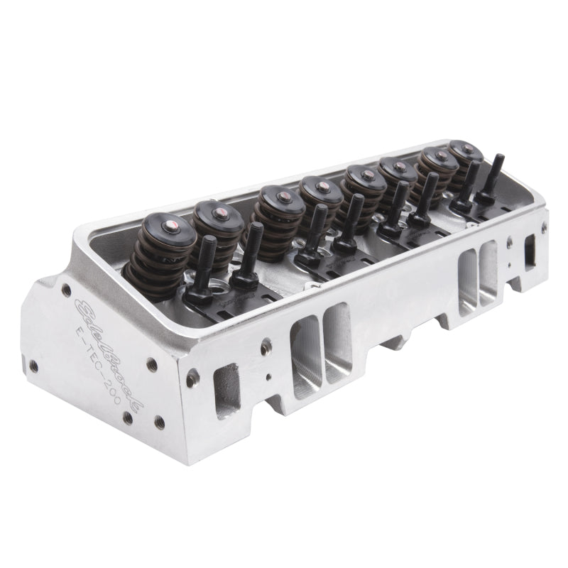 Edelbrock Cylinder Head SB Chevrolet Performer RPM E-Tec 200 for Hydraulic Roller Cam Complete (Ea)