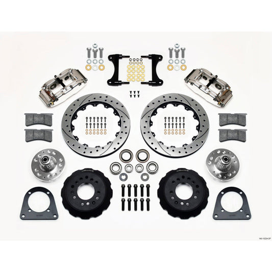 Wilwood Narrow Superlite 6R Front Hub Kit 12.88in Drill Pol TCI-IFS 71-78 (Pinto Based) Wilwood Big Brake Kits