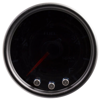 Autometer Spek-Pro Gauge Fuel Level 2 1/16in 0-270 Programmable Blk/Smoke/Blk AutoMeter Gauges