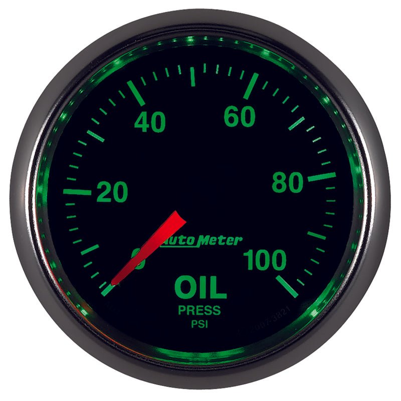 Autometer GS 52mm 0-100 PSI Mechanical Oil Pressure Gauge AutoMeter Gauges