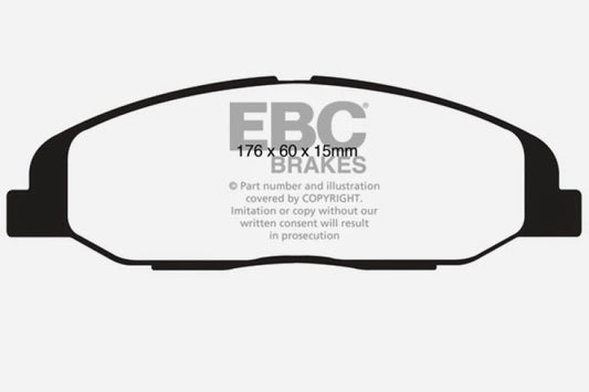 EBC 08-13 Cadillac CTS 3.0 Greenstuff Front Brake Pads