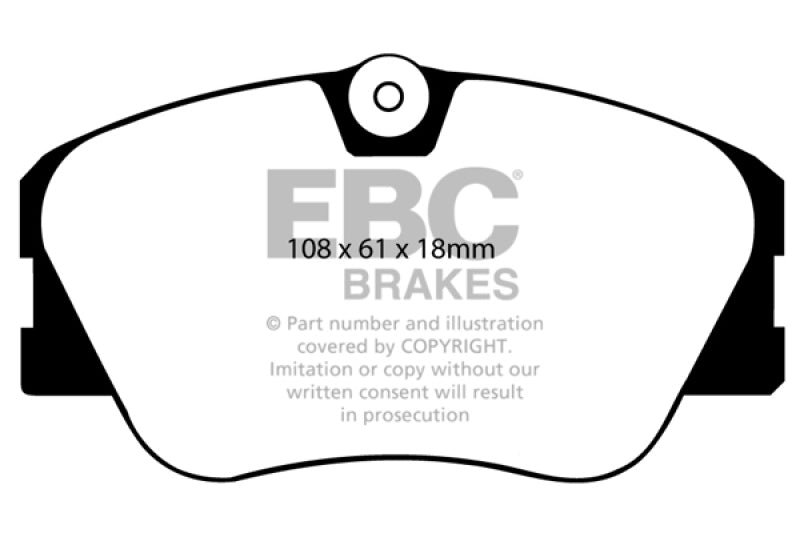 EBC 86-93 Mercedes-Benz 190/190E 2.3 16v Greenstuff Front Brake Pads