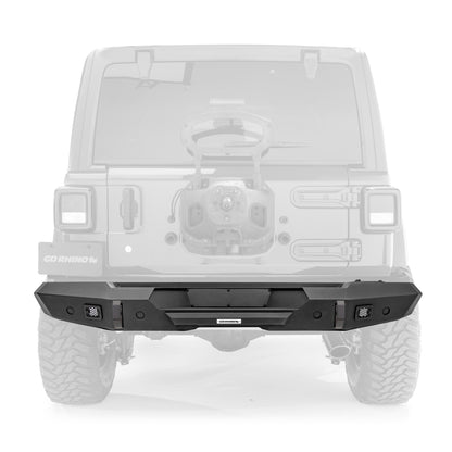 Go Rhino 18-20 Jeep Wrangler JL/JLU Trailline Rear Straight Bumper
