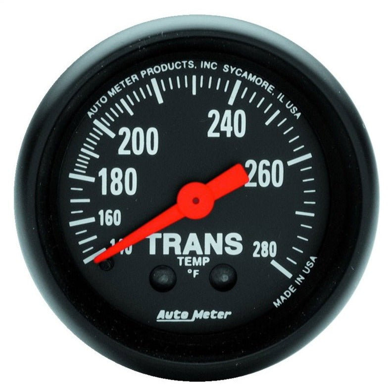 Autometer Z Series 52mm 140-280 Degrees F Mechanical Transimission Temperature Gauge AutoMeter Gauges