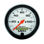 Autometer Phantom 3-3/8in 120MPH Speedometer Electric Program w/ LCD Odometer AutoMeter Gauges