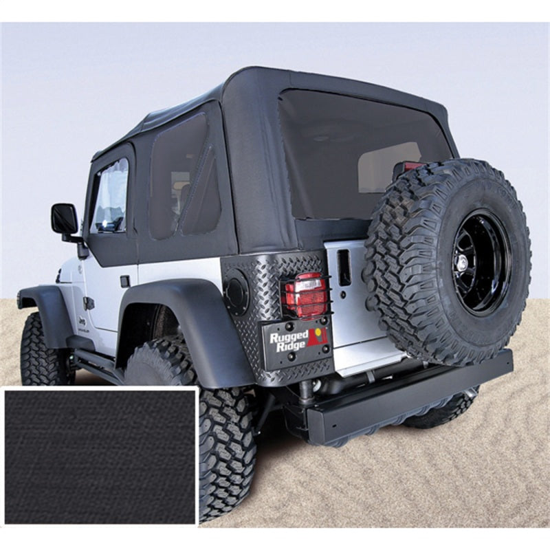 Rugged Ridge S-Top No Door Skins Black Tinted Windows 03-06 Wrang Rugged Ridge Soft Tops