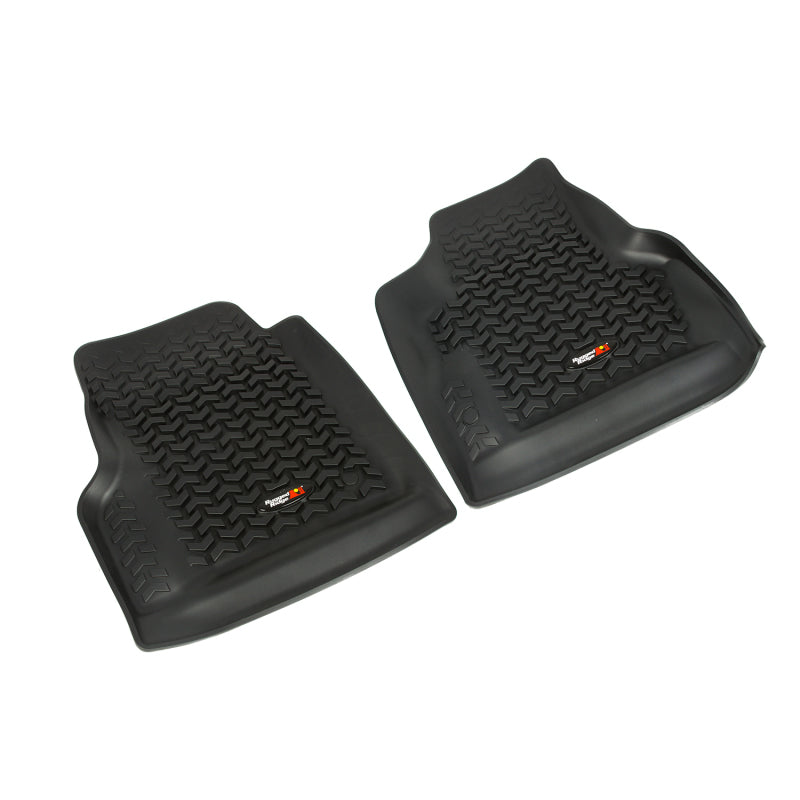 Rugged Ridge Floor Liner Front Black 1997-2006 Jeep Wrangler TJ / LJ Rugged Ridge Floor Mats - Rubber