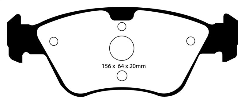 EBC 03-08 Chrysler Crossfire 3.2 Redstuff Front Brake Pads