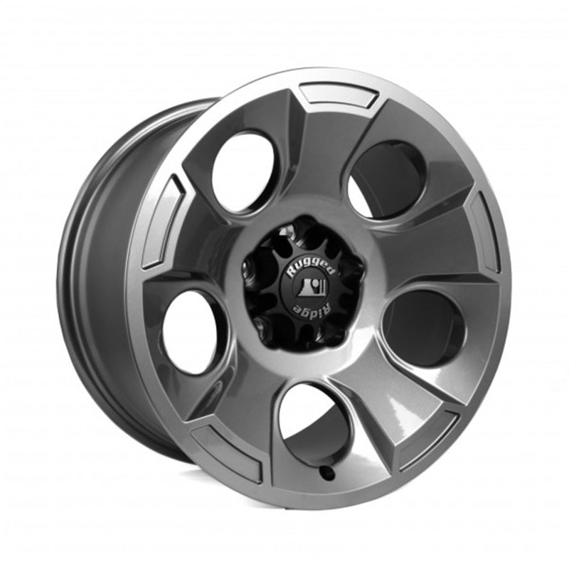 Rugged Ridge Drakon Wheel 17X9 Gun Metal 07-20 Jeep Wrangler JK/JL Rugged Ridge Wheels - Steel