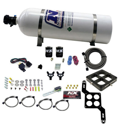 Nitrous Express Dominator Billet Crossbar Stage 6 Nitrous Kit (50-300HP) w/15lb Bottle