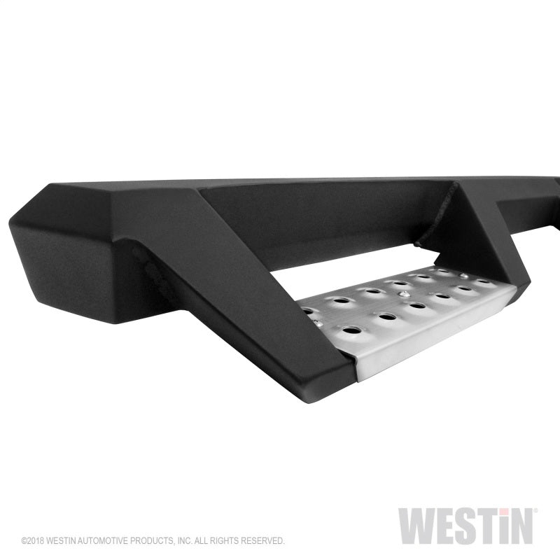 Westin/HDX 2018 Jeep Wrangler JL Unlimited Drop Nerf Step Bars - Textured Black