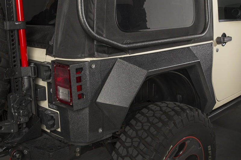 Rugged Ridge XHD Rear Armor Fenders Pair 2 Dr 07-18 Jeep Wrangler JK Rugged Ridge Fenders