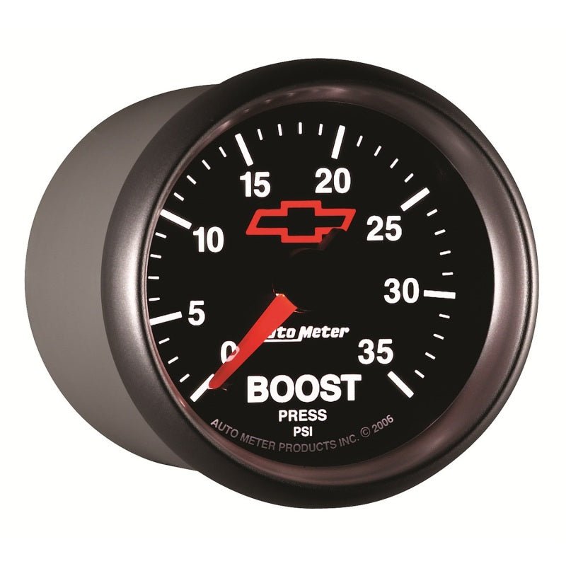 Autometer GM Bowtie Black 2-1/16 Fuel Level, 0-90 , Air-Core 8-18V AutoMeter Gauges