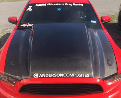 Anderson Composites 2013-2014 Ford Mustang Type-CJ Carbon Fiber Cowl Hood
